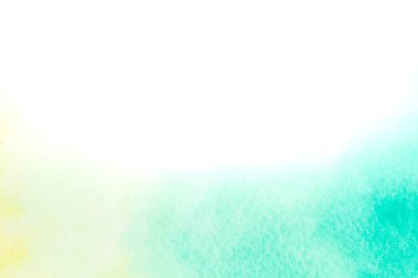 Beyaz kağıda boyalı suluboya ile denizin soyut arkaplan resmi.