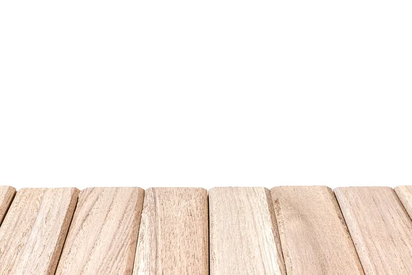 Surface Wooden Table Isolated White Background Space Home Decoration Gardening — Stock Photo, Image