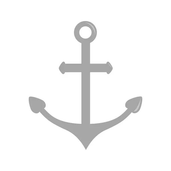 Ship Anchor Icon Isolated White Background — Stock Vector