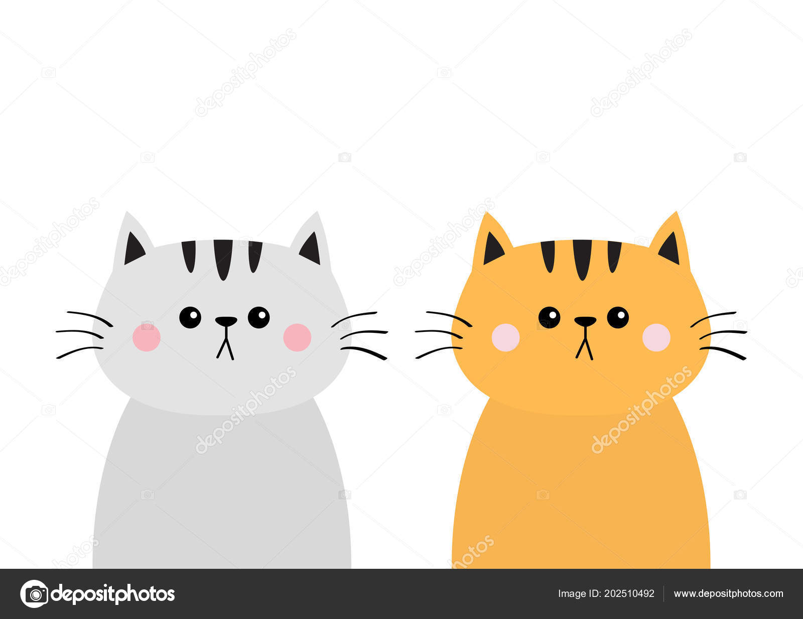 Cute Cartoon Cat And Kitten Icon In Style Vector, Kittens, Lineal Icon,  Flat Icon PNG and Vector with Transparent Background for Free Download