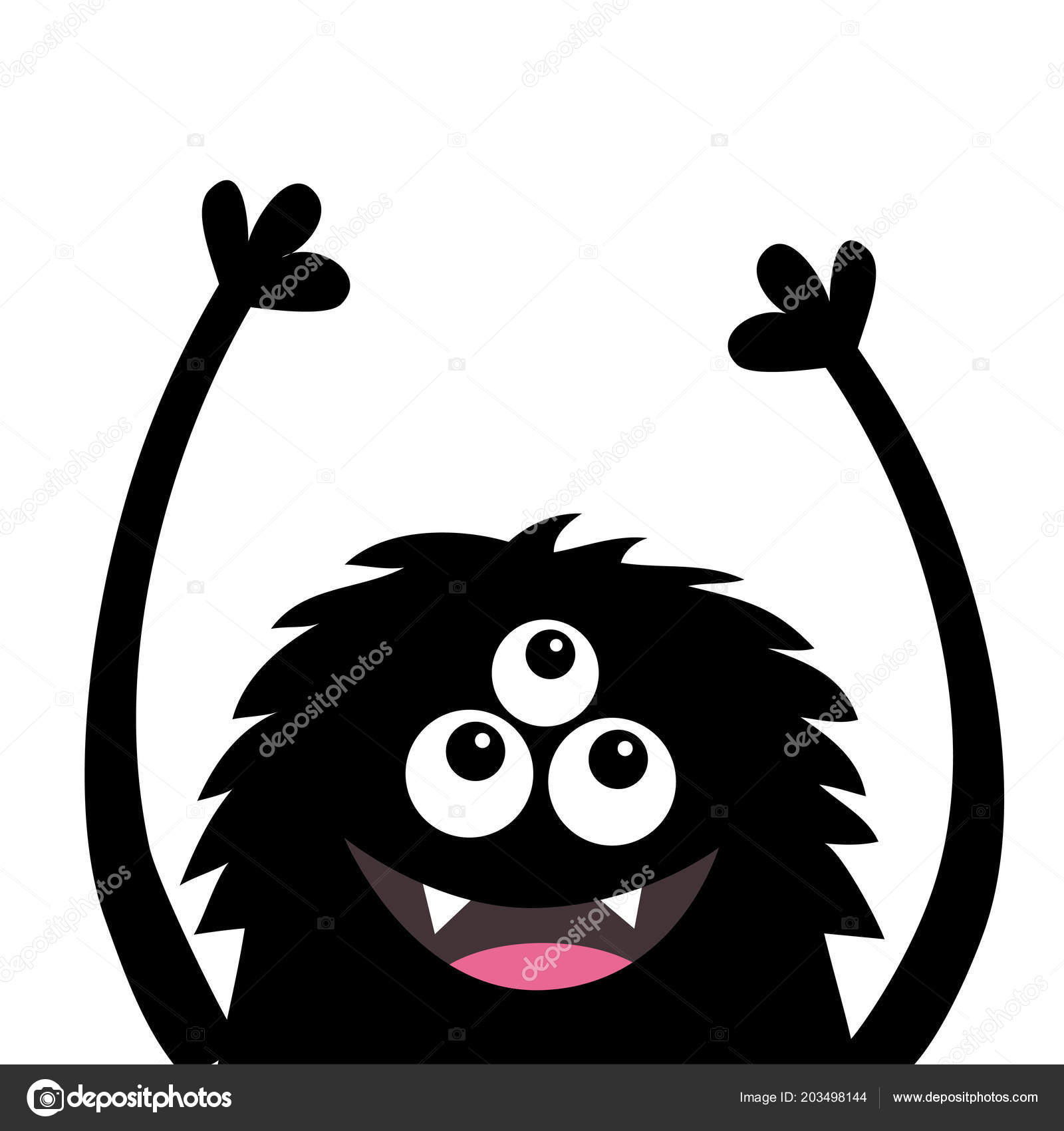 Vetores de Cabeça De Monstro Desenho Animado Fofo Boo Spooky