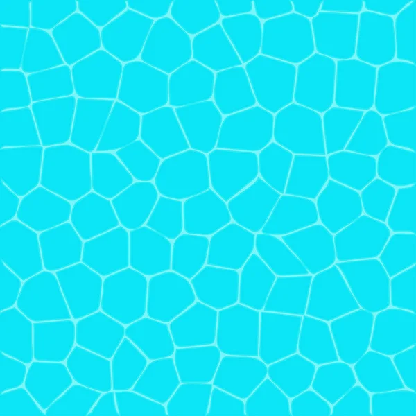 スイミング プールの水面のテクスチャです 空中の平面図です こんにちは夏 かわいい漫画リラックスできるオブジェクト 海海の水 青色の背景色 フラットなデザイン ベクトル図 — ストックベクタ