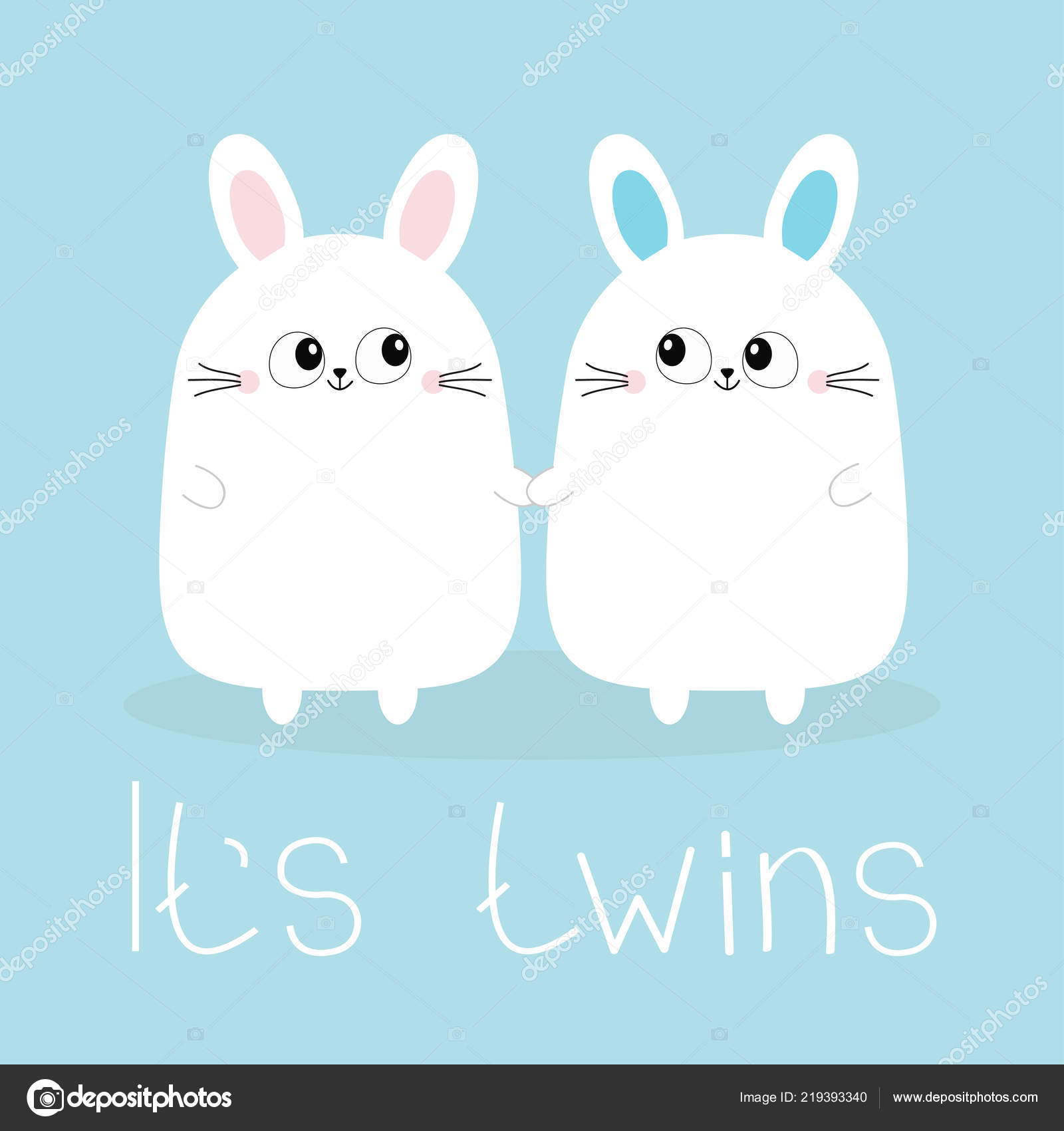 Its Twins Boy Girl Two Cute Twin Bunny Rabbit Set Vector Image By C Worldofvector Vector Stock Its Twins Boy Girl Two Cute Twin Bunny Rabbit Set Vector Image By C Worldofvector Vector Stock