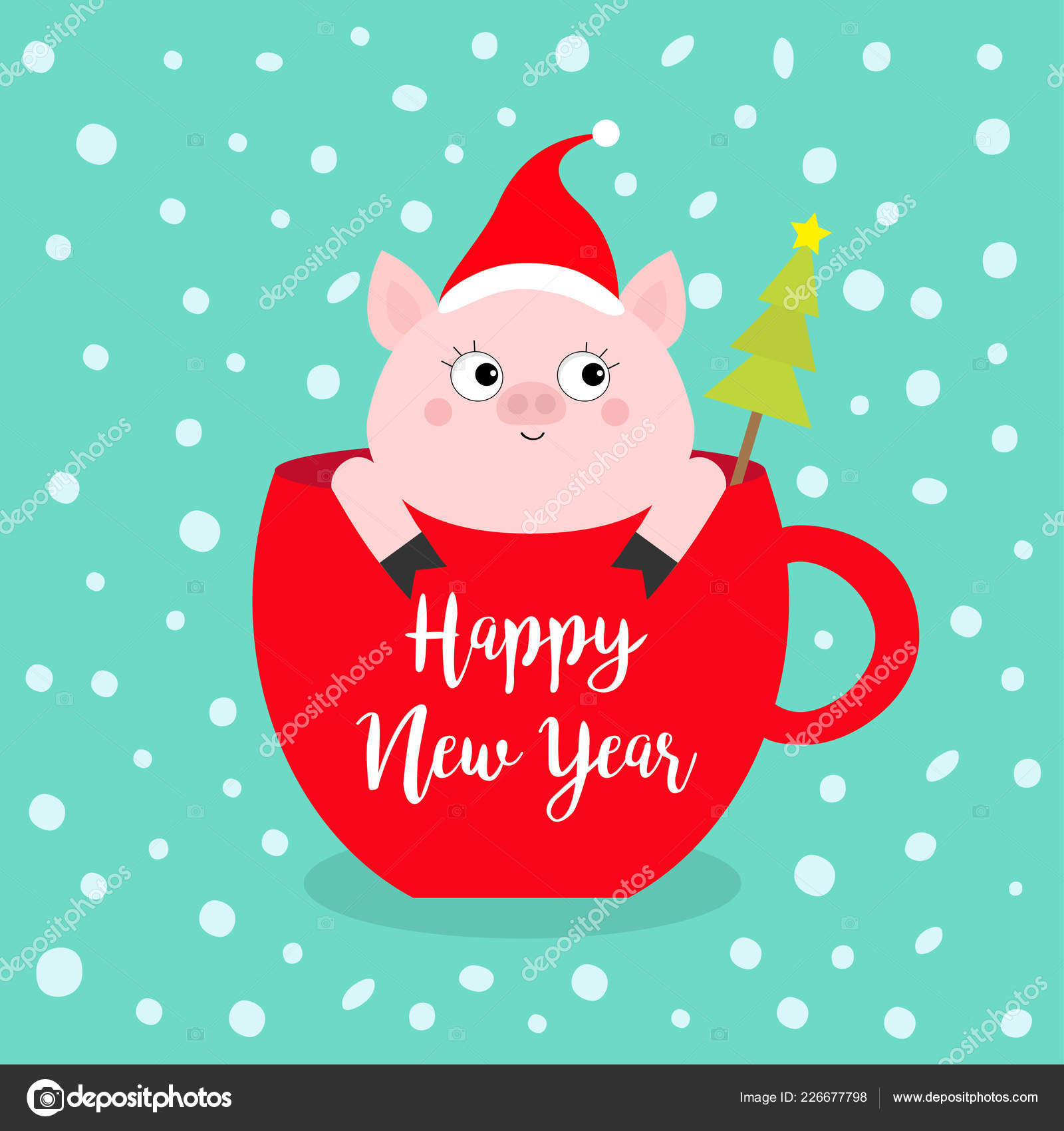 Bonne Annee 19 Cochon Assis Dans Une Tasse Cafe Rouge Image Vectorielle Par Worldofvector C Illustration Bonne Annee 19 Cochon Assis Dans Une Tasse Cafe Rouge Image Vectorielle Par Worldofvector C Illustration