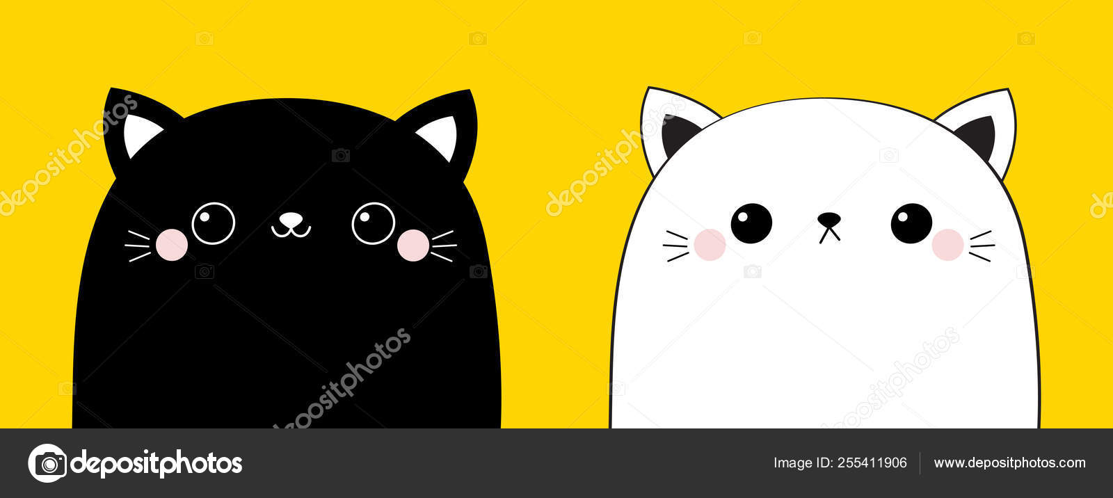 黒と白の猫頭顔線輪郭シルエット アイコン セット ピンク色の頬 動物の面白い可愛い笑顔の赤ちゃん かわいい漫画の面白いキャラクター ペットのコレクション フラット デザインの黄色背景 ストックベクター C Worldofvector 黒と白の猫頭顔線輪郭シルエット アイコン セット ピンク色の頬 動物の面白い可愛い笑顔の赤ちゃん かわいい漫画の面白いキャラクター ペットのコレクション フラット デザインの黄色背景 ストックベクター C Worldofvector