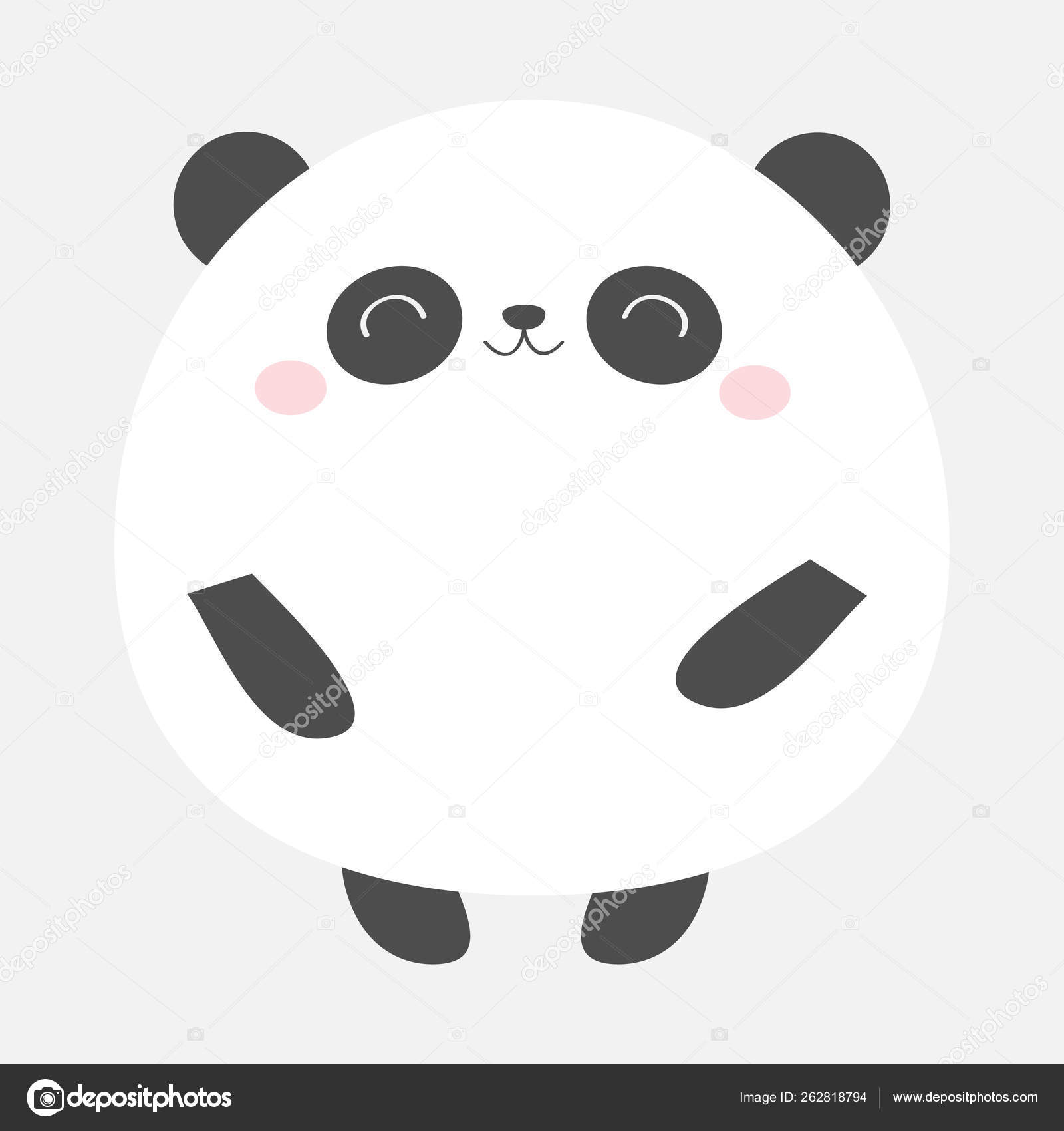 panda bear kawaii cute animal icon Stock Vector Image & Art - Alamy