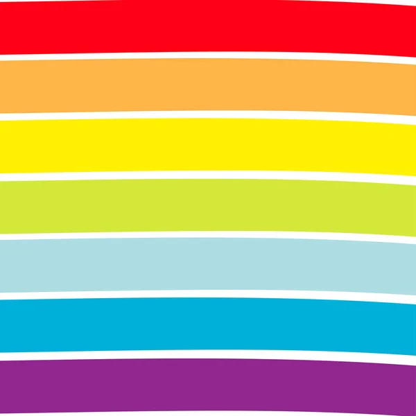 Fondo de la bandera del arco iris. Símbolo gay LGBT. Colorido juego de líneas. Diseño plano. Fondo blanco . — Archivo Imágenes Vectoriales