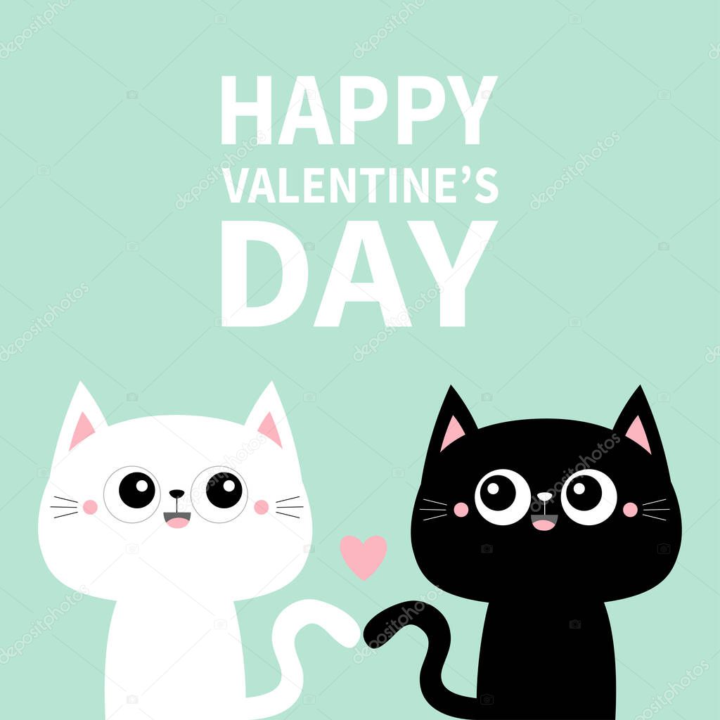 Vettoriale stockBuon San Valentino Carino Gatto Gatto Nero Gattino Set  Cuore di ©worldofvector #385715630, image size:1024x1024