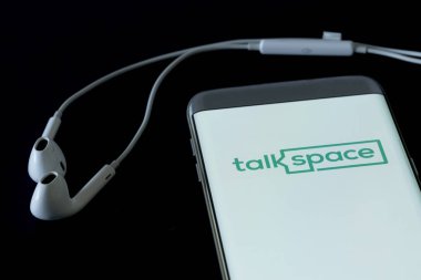Talkspace uygulamasının akıllı telefondaki görüntüsü