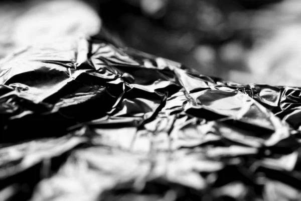 Aluminium folie macro — Stockfoto
