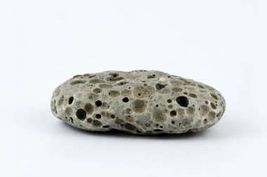 Küçük bir plaj taşının makro görüntüsü