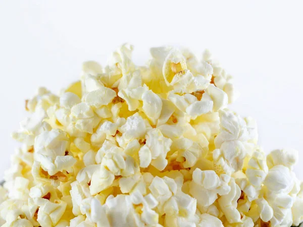 Popcorn texture background., popcorn isolated on white backgroun — Stock Photo, Image