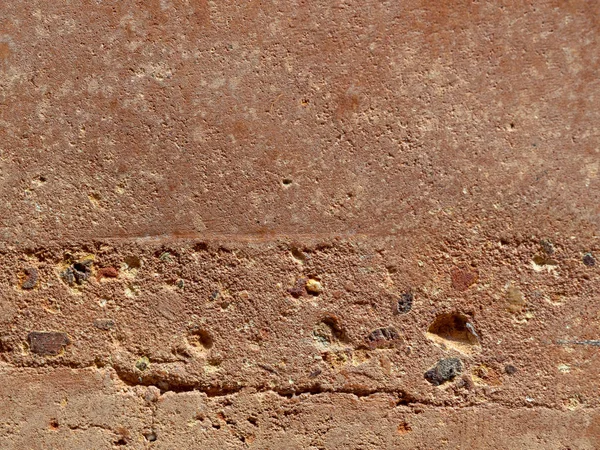 Kırmızı Kahverengi Rammed Toprak duvar dokusu, Grunge doku, 