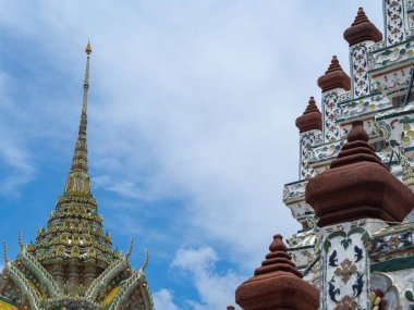 Wat Arun Ratchawararam Ratchawaramahawihan Bir Budist tapınağı, Bangkok Tayland Wat Arun Tapınağı.