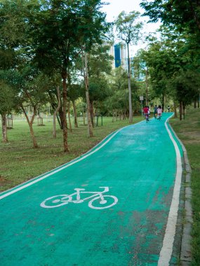 Vachirabenjatas Park'ta yeşil bisiklet yolu (Rot Fai Park), Bicyc