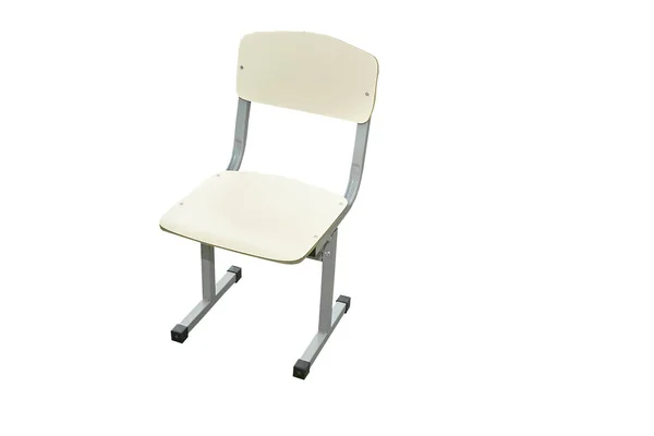 Ξύλινη καρέκλα απομονωμένη σε λευκό φόντο — Φωτογραφία Αρχείου