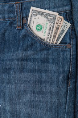 dolar bir kot pantolon cebinde taşımak