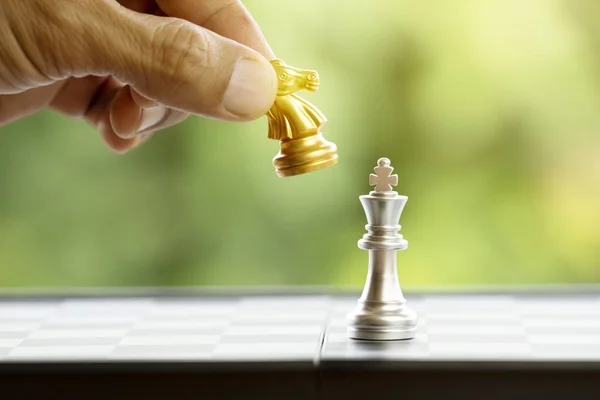 Ruční šachová figurka — Stock fotografie