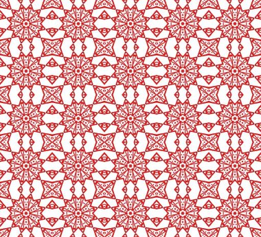 Arka plan için kırmızı renkte dekoratif geometrik desen