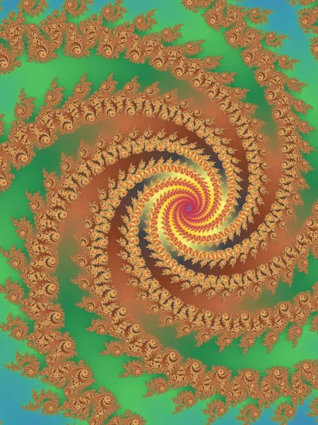 Fractal Espiral Decorativa Astroniras Con Ilusión Movimiento Colores Brillantes —  Fotos de Stock