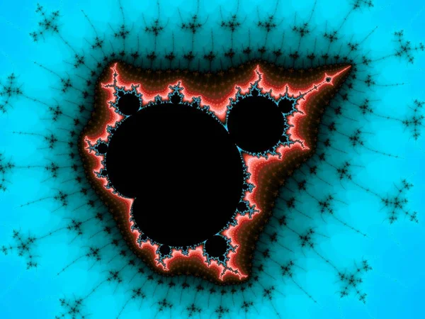 Frattale Mandelbrot Colori Vivaci Design — Foto Stock