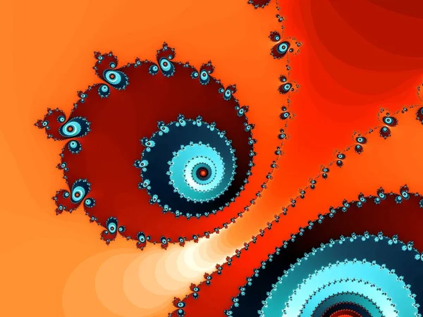 Soyut fracyal sarmal bir parlak renkler