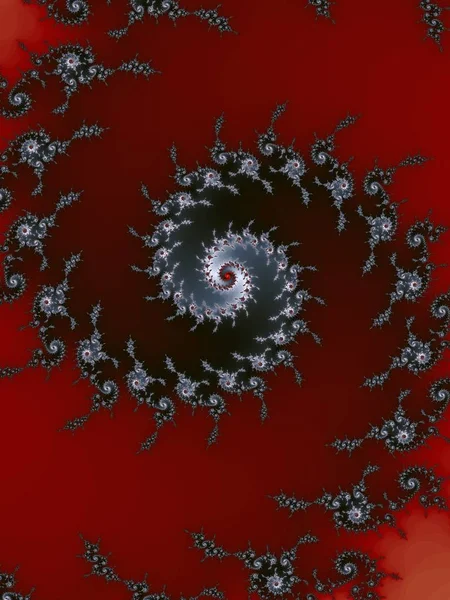 Soyut Fraktal sarmal bir koyu renklerde