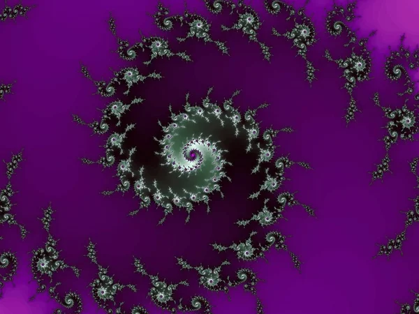 Soyut Fraktal sarmal bir koyu renklerde