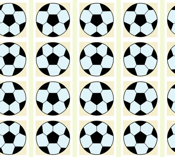 Seamless pattern with a soccer balls in a delicate colors for design