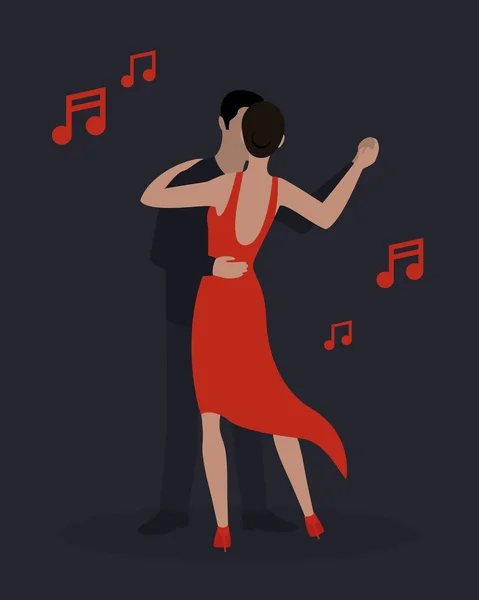 Love dance tango — Stock Vector