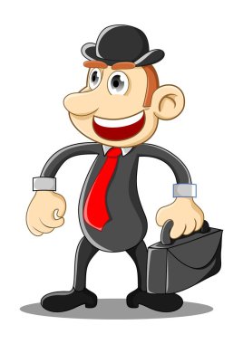 tutku ile işadamı çizimi