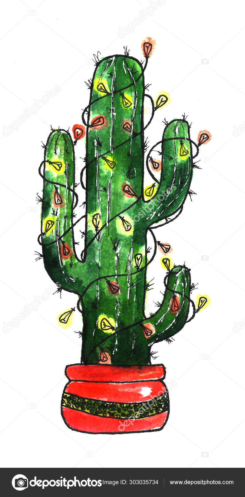 ícone colorido de cacto gigante mexicano 3768621 Vetor no Vecteezy