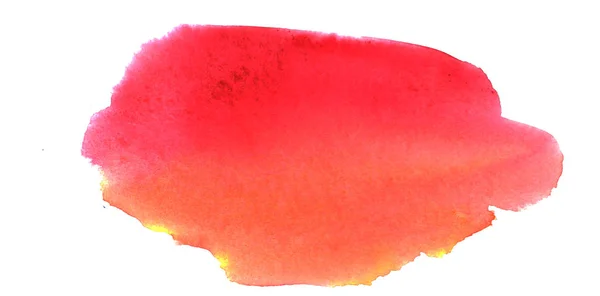 Różowy pomarańczowy akwarela plamy tła. Artystyczny element projektu — Zdjęcie stockowe