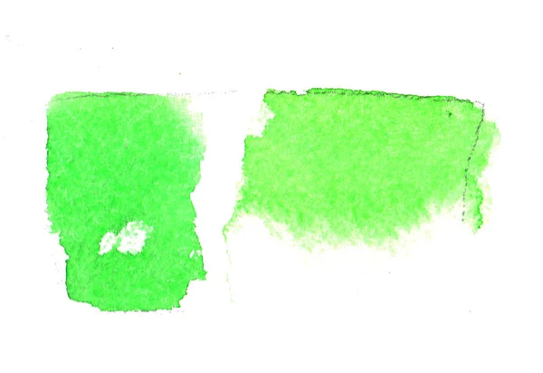 Zielona akwarela spot dla tła projektu. Abstrakcyjna kompozycja elementów konstrukcyjnych — Zdjęcie stockowe