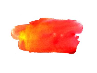 Pembe turuncu suluboya leke arka plan. Sanatsal tasarım öğesi