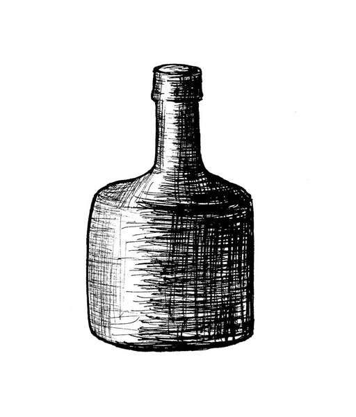 Abstrakt illustration grafik Oktoberfest öl isolerad vit ritning set — Stockfoto