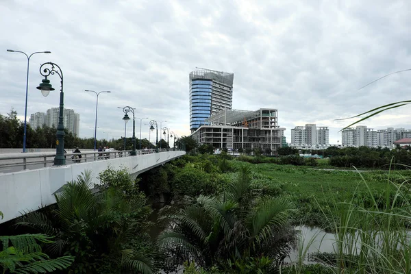 Chi Minh City Vietnam Aug 2018 Entwicklung Von Immobilien Distrikt — Stockfoto