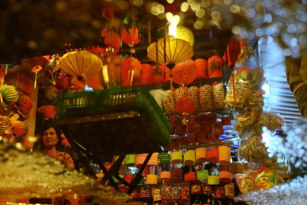 Chi Minh City Vietnam Sept 2018 Colorful Lanterns Sell Lantern — Stock Photo, Image