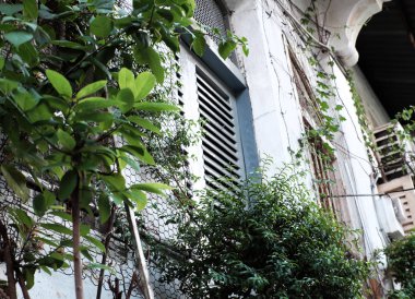 Çin kasabasında ahşap kapı ile Nice yakın antika ev