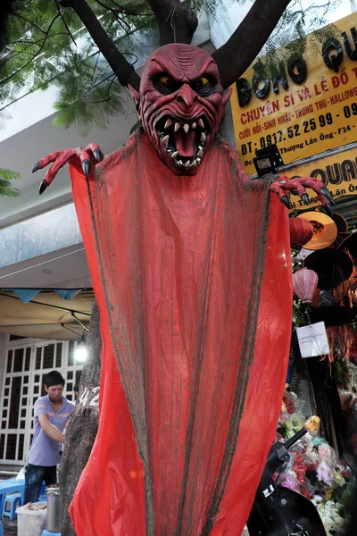 Orrore, ornamenti terribili per la decorazione Festa di Halloween a Cho — Foto Stock