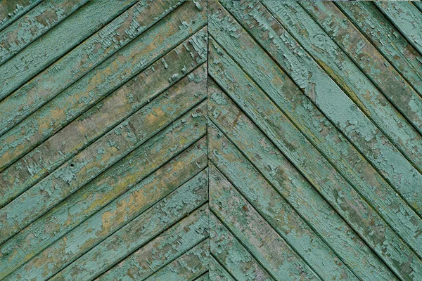 Texture delle vecchie tavole di legno vintage dipinte in ciano — Foto Stock