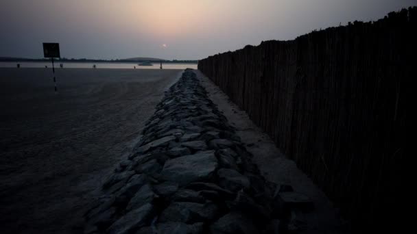 Day Night Light Dark Sunset Time Lapse — Stock Video