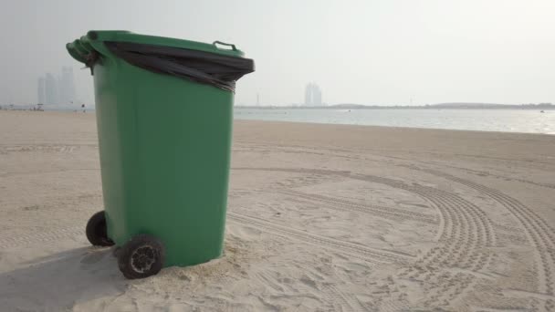 Medio Ambiente Limpiado Sea Shore Beach Bank — Vídeo de stock