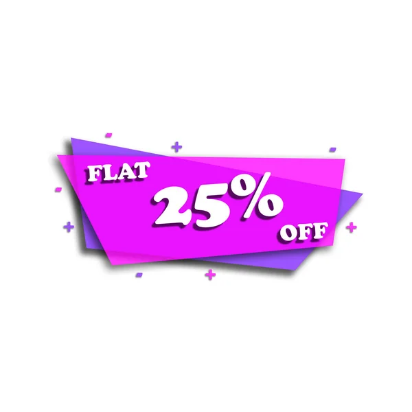 Flat Promotion Label Sticker — Stock Photo, Image