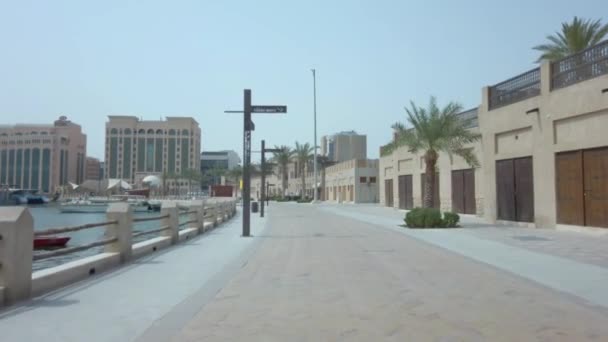Bur Dubai Dubai Emiratos Árabes Unidos Village Antiguo — Vídeos de Stock