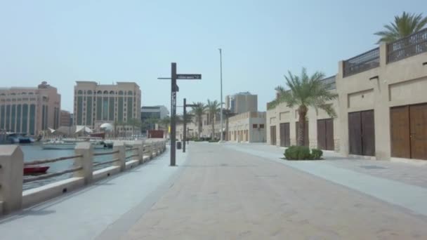 Bur Dubai Dubai Uae Ancient Village — Stockvideo