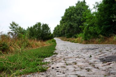 Doğrusal perspektifte taş yol