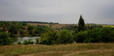 Bir yaz gününde manzara ve doğa