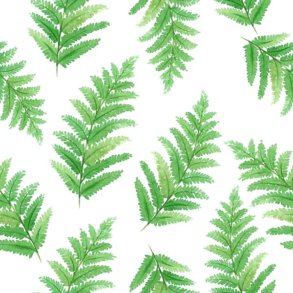 Akvarel Bezproblémový Vzor Krásnými Tropickými Listy Nejlepší Pro Pozadí Tapety — Stock fotografie
