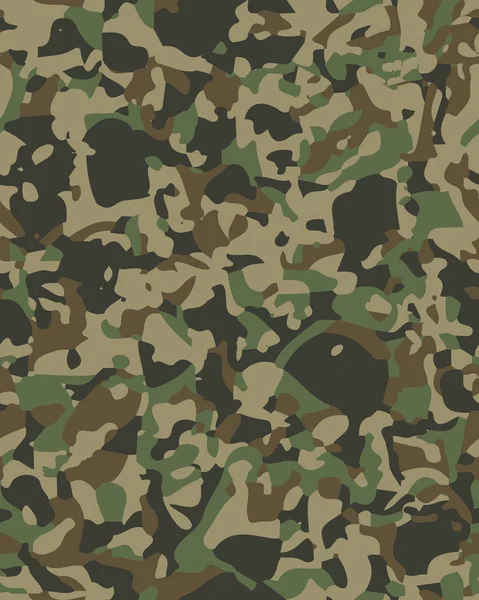 Patrón Camuflaje Fondo Sin Costuras Ilustración Vectorial Militar Textura Geométrica — Vector de stock